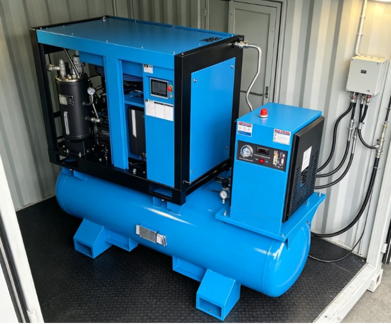 Quality Industrial Laser Cutting - Kompresor Sekrup Berpendingin Udara 380V, Kompresor
