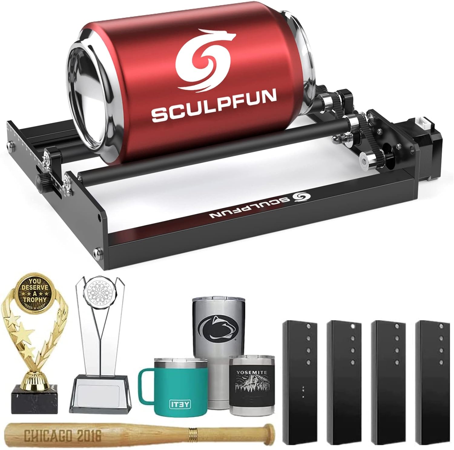 Rotary Axis Laser Engraver - SCULPFUN Laser Rotary Roller Pengukir Laser