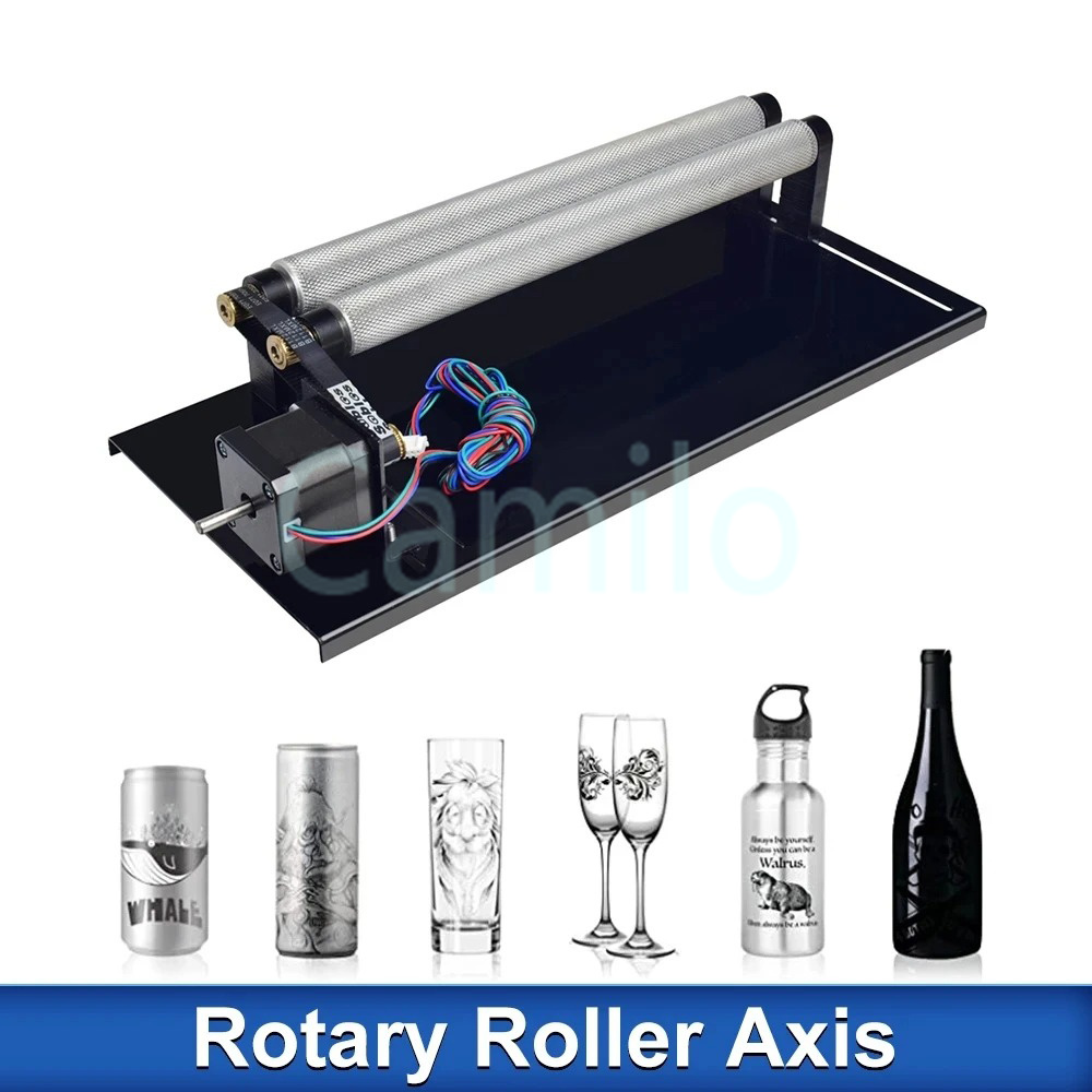 Rotary Axis Laser Engraver - Modul Pengukir Berputar Sumbu Y Rol