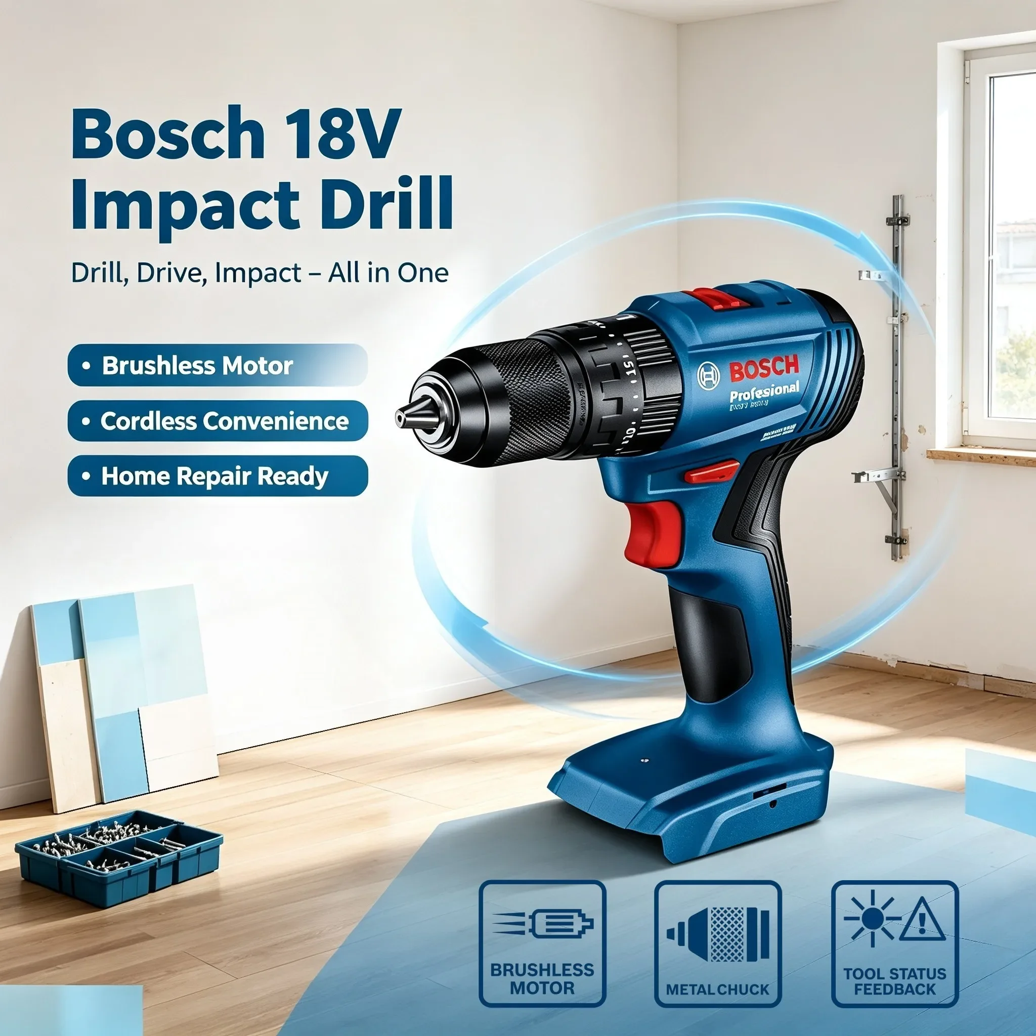 Bosch GSB 185-LI, Bor Impak Ni - Bosch Drill Gsb 18V ulasan dan harga