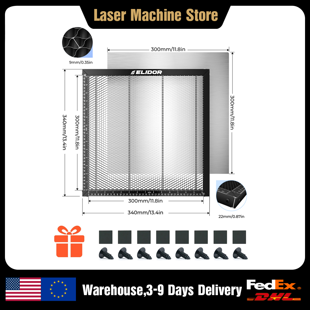 Meja Kerja Laser ELIDOR Honeyc - Honeycomb Laser Bed ulasan dan harga
