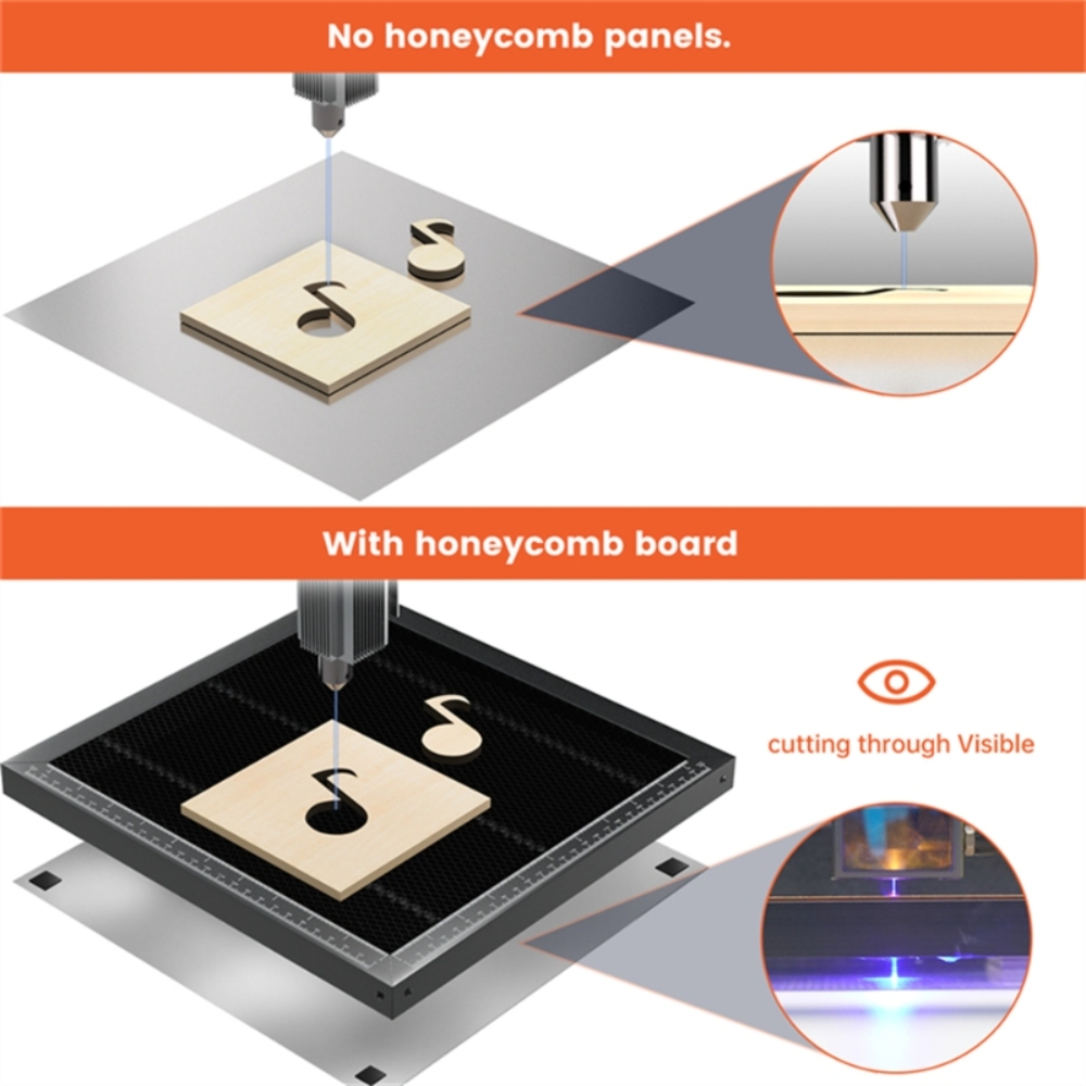 Meja Kerja ACMER 260*215mm 500 - Honeycomb Laser Bed ulasan dan harga