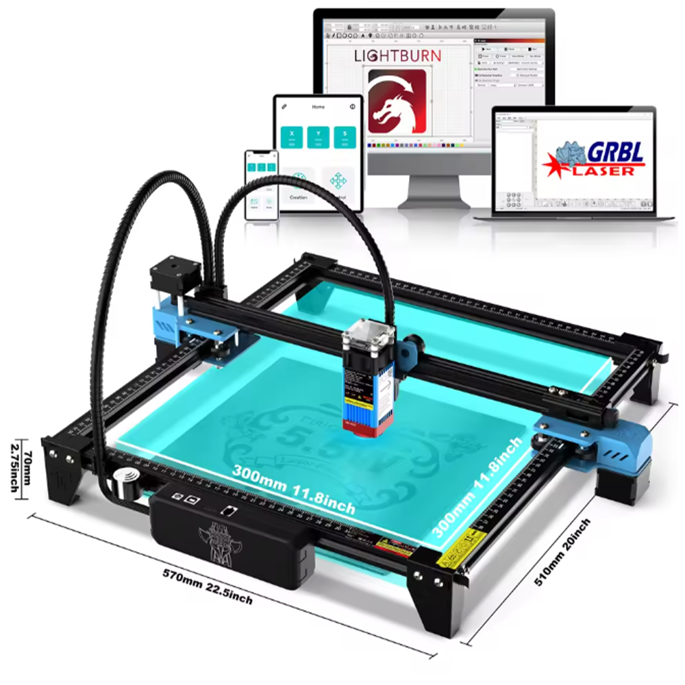 TwoTrees TTS-55 Pro/TTS-10 Pro - Industrial Laser Engraving Machine ulasan dan harga