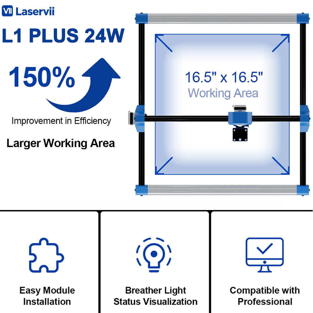 Laservii L1 PLUS 24W Mesin Pen - Industrial Laser Engraving Machine ulasan dan harga