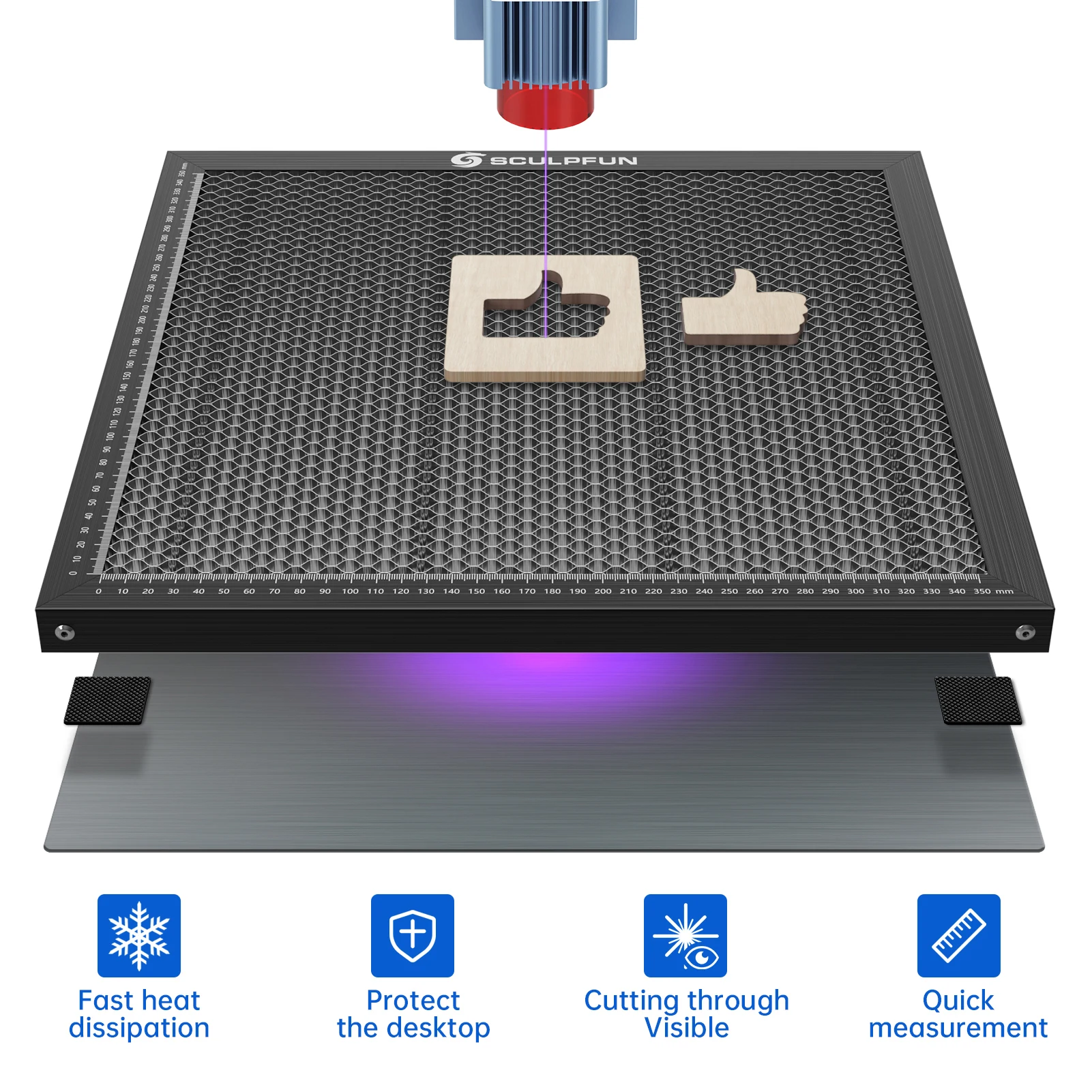 Meja Kerja Sarang Lebah Tempat - Honeycomb Laser Bed ulasan dan harga