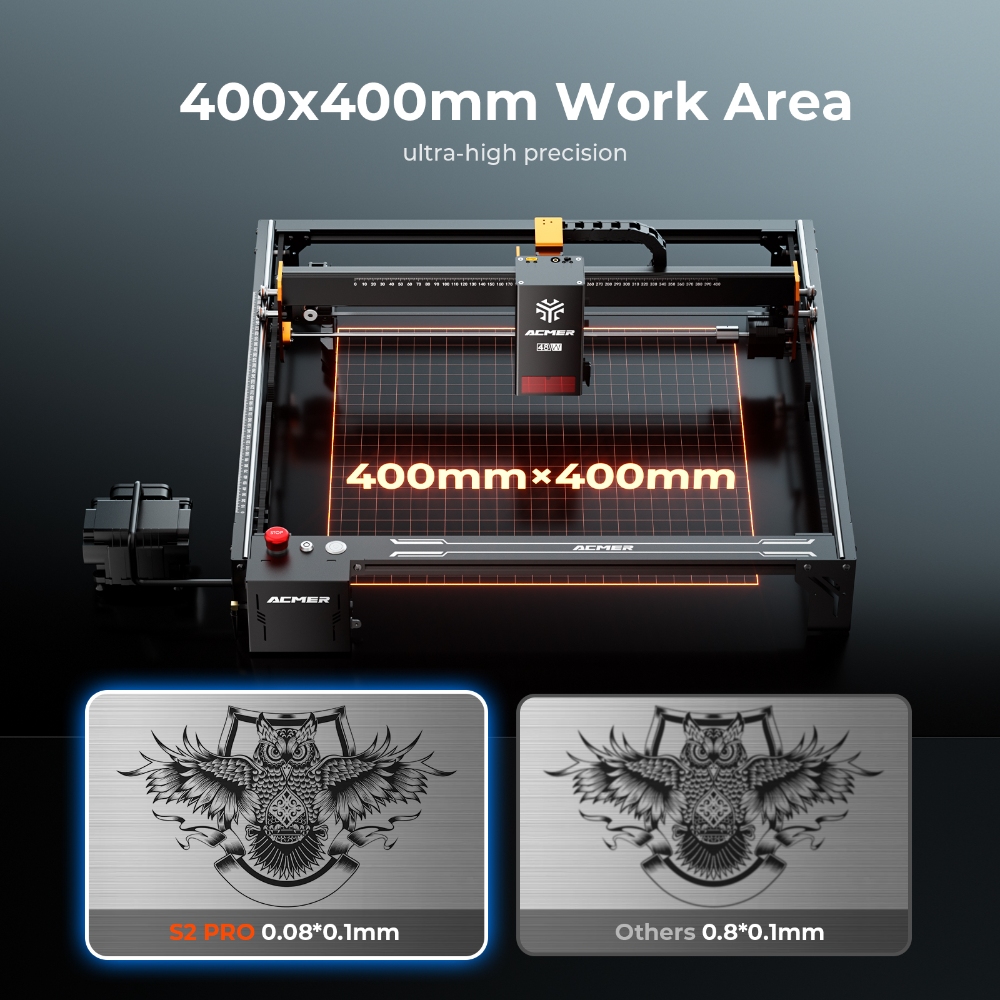Mesin Pengukir Laser ACMER S2  - Industrial Laser Engraving Machine ulasan dan harga