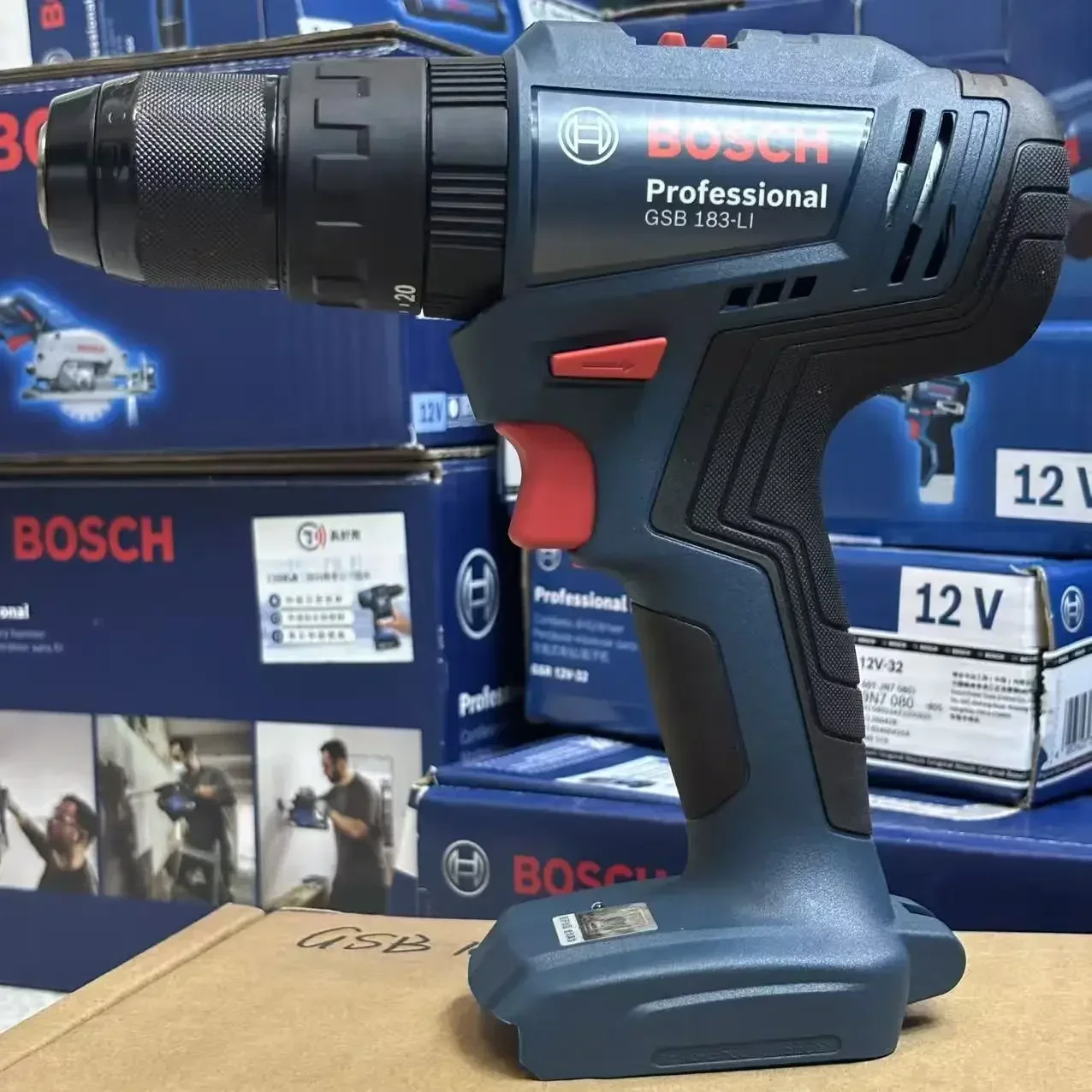 Bosch GSB 183-LI, Bor Elektrik - Bosch Drill Gsb 18V ulasan dan harga
